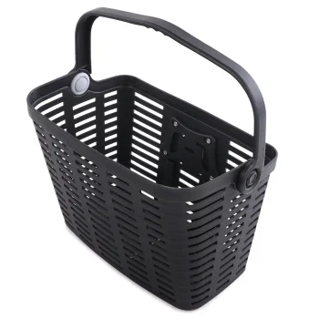 Велокорзина на руль Wozinsky WKR-PK, пластиковая, 25 л, черная