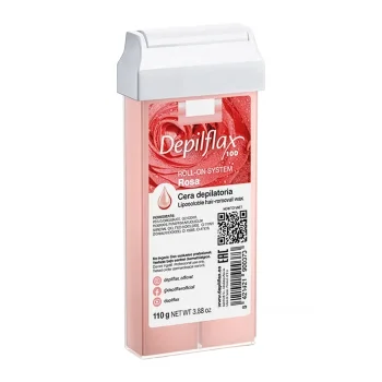 Воск для депиляции в картридже с роликом Depilflax Rosa, 110 г