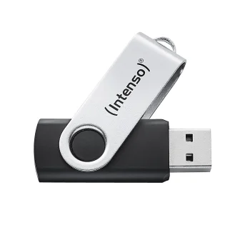 USB-флешка Intenso Office Line 256 ГБ, USB 3.2 Gen 1, серебристо-черная
