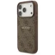 Guess 4G Ring Classic Logo MagSafe vāciņš iPhone 17 Pro, brūns