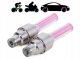 Luminous Valves Caps for Bicycle Nipple (works while moving) pink, 2 pcs.