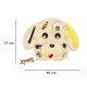 Wooden Busy Board Dog, 49 x 37 cm