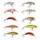 Fishing Lures Set 10 Pieces, Realistic Wobblers for Predatory Fish