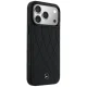 Чехол Mercedes Leather with Crossed Lines MagSafe для iPhone 17 Pro Max, Черный