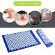 Acupressure Acupuncture Massage Mat and Pillow, Set (65 x 40cm, Blue)