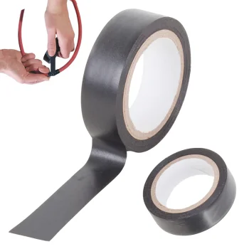 Melnā PVC izolācijas lenta, ūdensizturīga, 17mm x 9m