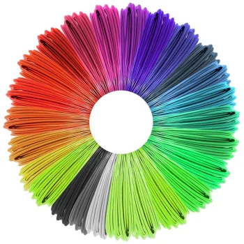3D Pildspalvas PLA Filaments Kvēldiegs, 30 krāsas, 5 m katra, kopā 150 m | 3D Printing Pen PLA Filament Refills