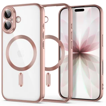 Tech-Protect MagFlex Case for Apple iPhone 17 - Transparent Pink