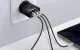 Baseus Compact 2xUSB + Type C Portable Wall Charger Adapter 30W, Black | Адаптер Зарядное...