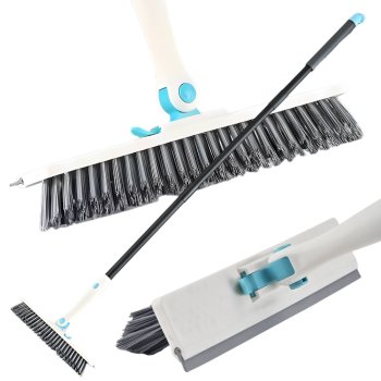 Grīdas tīrīšanas birste grīdas tīrītājs squeegee power 2in1 | Floor scrubbing brush water scrubber powerful...