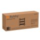 Ruhhy 24749 Mobile Kitchen Trolley Cart with Wheels, Black