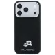 Чехол Karl Lagerfeld Grained Heads Metal MagSafe для iPhone 17 / 18 Pro Max, черный