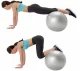 Fitnesa Vingrošanas Dubultā Bumba - Sudraba, 50 cm | Exercise Fitness Gym Peanut Ball