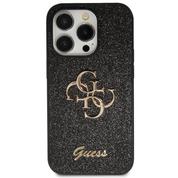 Чехол Guess для iPhone 11 / XR Glitter Script Big 4G, черный