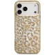 Guess Leopard Glitter MagSafe vāciņš Apple iPhone 17 Pro Max, Brūns