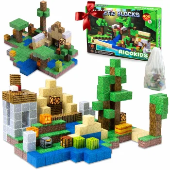 Магнитный конструктор Ricokids RK-785, 400 кубиков 2 x 2 см