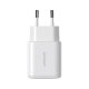 Joyroom JR-TCF20 USB-C PD 20W network charger - white + USB-C / Lightning cable 1m