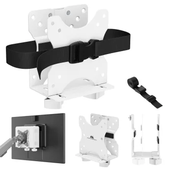 Крепление для мини-ПК Maclean MC-115 W, VESA, 17–70 мм, белый