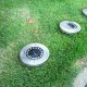 Садовый солнечный светильник 16 LED, металлический корпус, черный