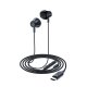 Acefast L2 in-ear austiņas ar USB‑C savienotāju, mikrofonu un vadības pulti, 1,2 m – melnas