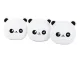 Bērnu naktslampiņa Panda RGB ar pulti, LED, USB, balta