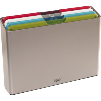 Joseph Joseph Folio Icon 4-piece Chopping Board Set, Large, Multi-Colour