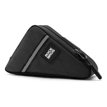 Rockbros velosipēda rāmja soma 0.3l, melna