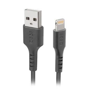 Кабель SBS USB-A - Lightning 1м MFi Certified, черный