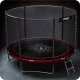 Neo-Sport Garden Trampoline 6ft/183cm with Safety Net and Ladder