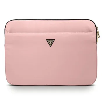 Guess Nylon Triangle Logo klēpjdatora ietvars 13", rozā