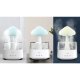 Ruhhy Air Humidifier with Night Light and Rain Effect, 450 ml, White