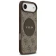 Guess 4G Circle Classic Logo MagSafe vāciņš iPhone Air brūns