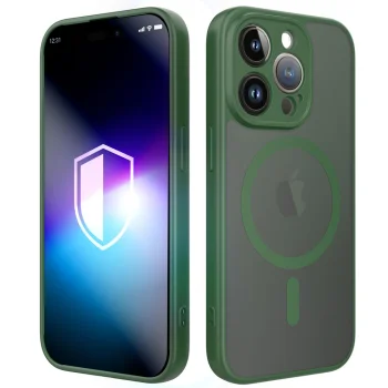Чехол 3mk Misty MagCase для iPhone 15 Pro с MagSafe, зеленый