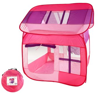 Bērnu rotaļu telts mājiņa 1516, rozā