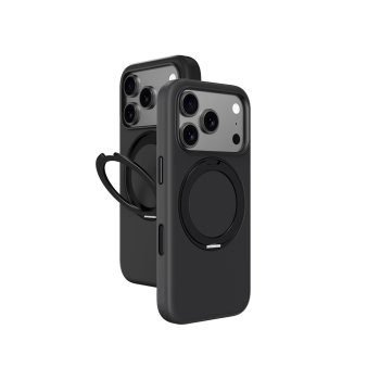 Чехол AmazingThing Cloudie для iPhone 17 Pro Max с подставкой — черный