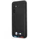 BMW Samsung Galaxy A54 vāciņš Leather Stamp Tricolor, melns