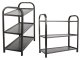 3-Tier Shoe Rack, Black/Silver