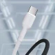 Кабель Dudao L9C USB-C - USB-C 65W 1 м, белый