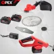 Аккумуляторный триммер OPEX TOOLS OPX28025, 21В, 1200Вт, 2x 3.0Ач
