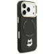 Karl Lagerfeld Big Strap Choupette Metal Logo MagSafe maciņš iPhone 17 Pro — melns | Phone Case Cover