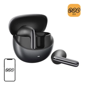 Bezvadu TWS austiņas QCY AilyBuds Pro HT10 ANC Melnas