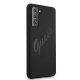 Guess Samsung Galaxy S21+ vāciņš Silicone Vintage Script, melns