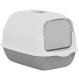 Enclosed Cat Litter Box with Scoop ZW32, Grey