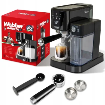Рожковая кофеварка Webber L7 Caldas, 20 бар, черная