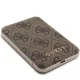 Guess ārējais akumulators 5000mAh 15W 4G Leather Metal Logo, brūns