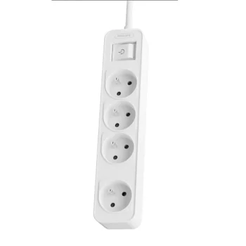 Pagarinātājs Philips ar 4 ligzdām 1,5m 10A, balts