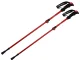 Foldable Adjustable Trekking Poles, Red