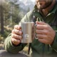 Mountain Goat tērauda tūrisma krūze ar karabīni 350 ml