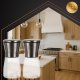 Ruhhy Manual Salt and Pepper Grinder Set, Glass Body, 2 Pack, 25459