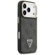 Guess 4G PU Triangle Logo & Stand Camera MagSafe vāciņš iPhone 17 Pro, melns